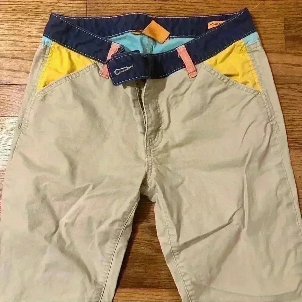 Tory Burch color block skinny pants women size 28